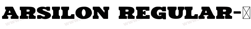 Arsilon Regular字体转换